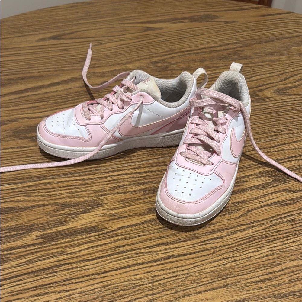 Nike Soft Pink and White Athletic Shoes